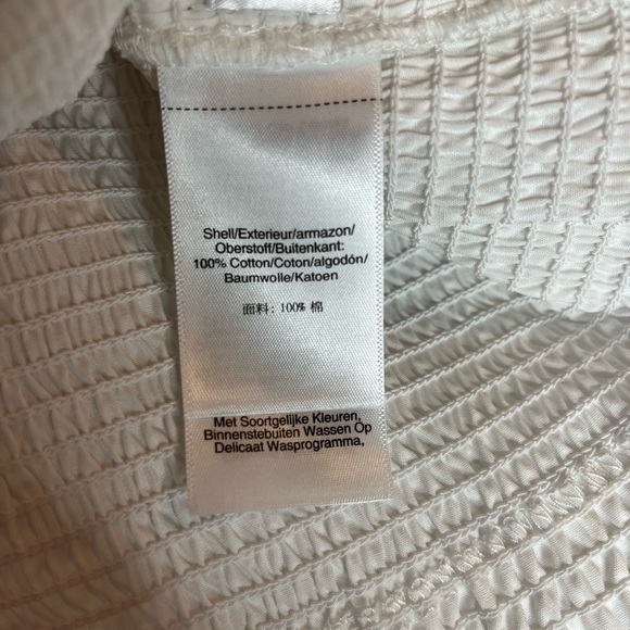 DKNY Pullover Pouf Sleeve Square Neck Crop Top, NWT, M - Picture 7 of 8